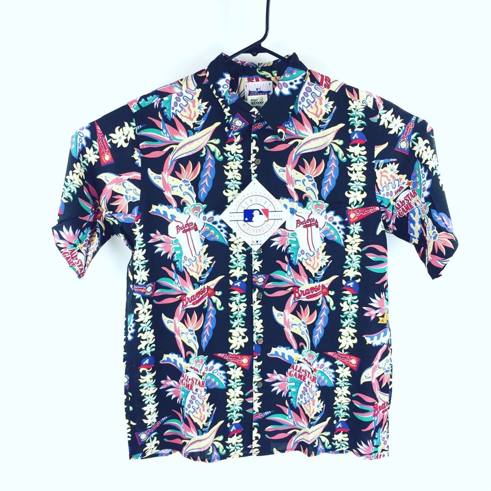 Reyn Spooner Atlanta Braves Men’s Aloha Shirt NWT